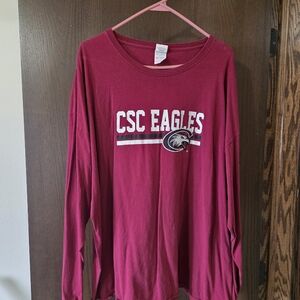 CSC Eagles Maroon Long Sleeve Shirt